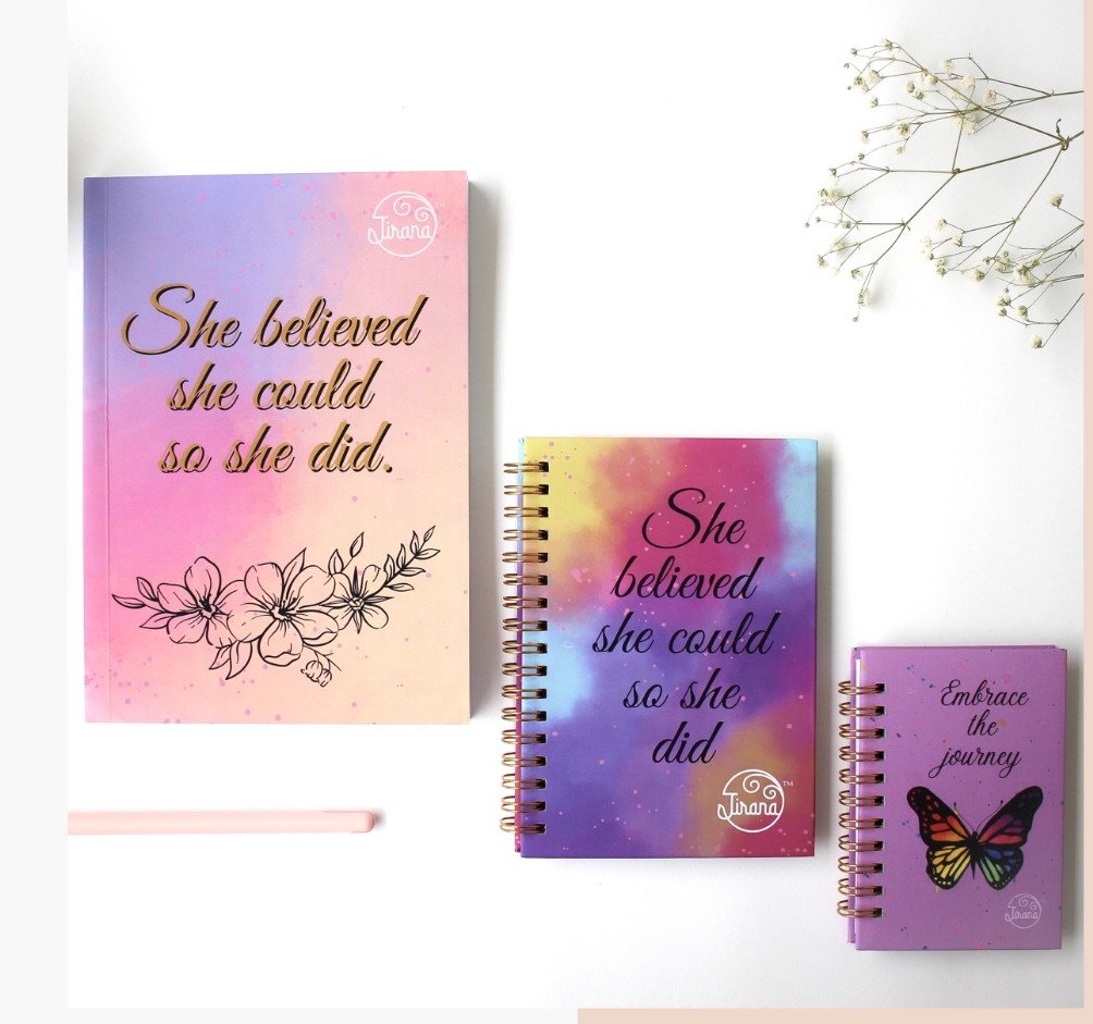 Girl Boss Notebooks Combo- ( Soft cover, Mini and pocket Notebook )