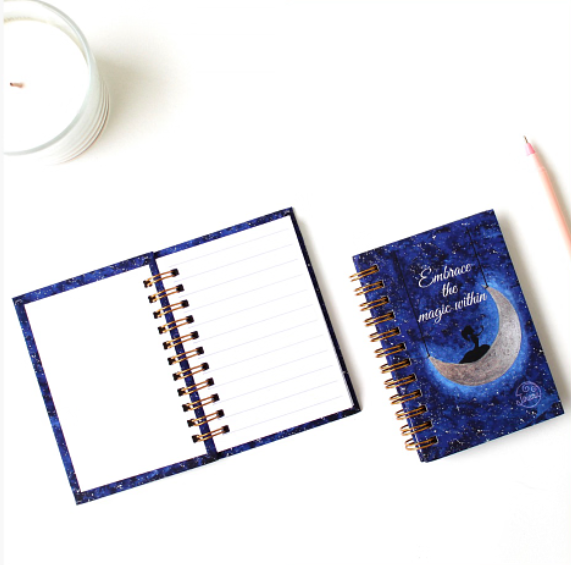 Over the moon Pocket A7 Spiral Notebook - Image 2